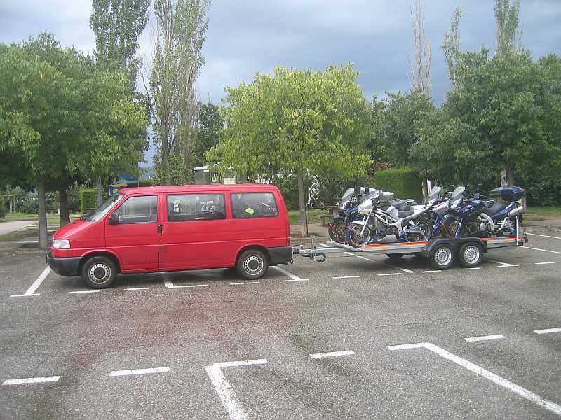 Parkplatz bei Valence